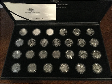 AToZ,Australian,Silver,Coin,set